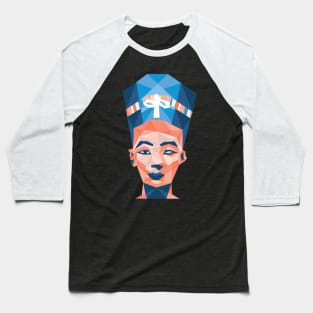 Geometric Nefertiti Baseball T-Shirt